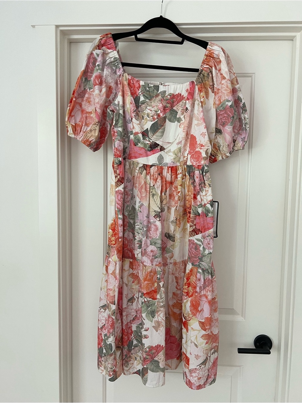 Vince Camuto Pink Floral Dress with Mixed Floral Print